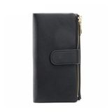 MVUYO FMURY kadın Pu deri cüzdan kadın uzun çile çantalar büyük kapasiteli para çantası telefon cep çok fonksiyonlu debriyaj bozuk para kartı tutucu, D, 19x10cm, Tek Stil