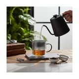 MWX Teknoloji 250 ml Çift Cidarlı Borosilikat Cam Kupa - Detaylı, Dikey Çizgili Dayanıklı Kahve ve Çay Bardağı - 0 - Siyah - Option-1