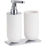 MWX Teknoloji 2'li Set Diş Fırçalığı/sıvı Sabunluk Beyaz/krom Renk 206X89X170 mm - 0,25 gr