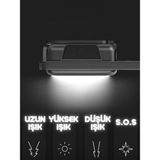 MWX Teknoloji 3 Adet LED Anahtarlıklı Metal Kasa El Feneri Şişe Açacağı Usb’li Şarj Edilebilir Cep Boy Cob 800MAH - 0,5