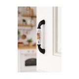MWX Teknoloji 5'li Porselen Siyah Dolap & Çekmece Kulpu 128 Mm–mobilya Kulpu (5’li Paket) - 1BW-Beyaz - Ahşap
