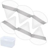 MWX Teknoloji 6 Adet Pudra Puf, Yüz Üçgen Makyaj Pufu, Yumuşak Yıkanabilir Velur Fondöten Pufu, Loose Pudra Mineral Pudra Vücut Pudrası Için Depolama Kutusu ile Makyaj Aracı (Beyaz) - Option-1 - 0 - Siyah