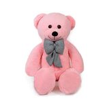 MWX Teknoloji 80 cm Dev Pelüş Ayıcık,papyonlu Peluş Ayı,yumuşak ve Sevimli Büyük Boy Oyuncak Ayı,sarılmalık Papyonlu Ayıcık,sevgiliye Hediye (Pembe) - Ahşap