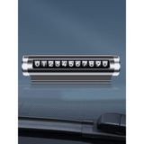 MWX Teknoloji Alüminyum Kasa Çevirmeli Araç Içi Telefon Numaratör Numarası Parkmatik Araç Torpido Üstü Parktel Telefon Yazısı Gold Onbnl-Gold - -- - 000-Siyah