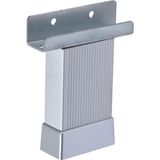 MWX Teknoloji Alüminyum U Ayak Masa Koltuk Dolap Ayağı, 1 cm Yükseklik Ayarlı, Gri Renk (5 Cm) - Option-1