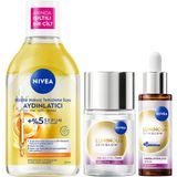 MWX Teknoloji Aydınlatıcı Cilt Bakım Seti, Nemlendirici Serum, Tonik, Micellar Makyaj Temizleme Suyu, C Vitamini, - Option-1