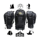 MWX Teknoloji Baggor 90 Litre Körüklü + Su Geçirmez Çok Gözlü Laptop Bölmeli Destek Kemerli Erkek Bayan Okul-Kampçı-Seyahat-Dağcı--Trekking Sırt Çantası - 0 - 3 Yaş - 0 - Siyah