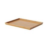 MWX Teknoloji Bambu Kare Tepsi 25X33 cm Sunum Tepsi - Kestane Akaju - Option-1