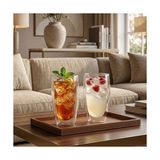 MWX Teknoloji Borosilikat Cam Bardak, 350 ml Kapasite, Dayanıklı Yapı, Çift Cidarlı Yalıtım, Ev Ofis Restoran Için Kullanıma Uygun Borosilikat Cam Çay Kahve Espresso Sunum Bardağı - 0 - Siyah - Option-1