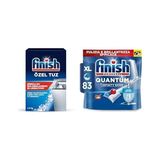 MWX Teknoloji Bulaşık Makinesi Tuzu (1 x 1500 G) ve Finish Quantum 83 Kapsül Bulaşık Makinesi Deterjanı Tableti (1 x 83 Kapsül) - Option-1