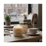 MWX Teknoloji Calm Reflections Çiftli Soya Mum Seti – El Yapımı Kokulu Doğal Mumlar, Nane-Tarçın-Çikolata-Vanilya Aromalı, Şık Cam Tasarım, Ev ve Ofis Için Lüks Hediye Seti - Option-1