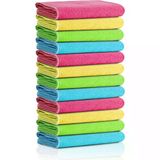 Mwx Teknoloji Cleanıng | Mikrofiber Temizlik Bezi | Klasik Serii | 250 Gsm | Banyo, Mutfak Bezi | Bulaşık Kurulama Bezi | 4 Renk X12 Adet