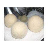 MWX Teknoloji Eldione 3-Adet Yün Kurutma Topu, Kırışıklık Önleyici, Kolay Ütüleme, Yumuşatıcı, Enerji Tasarruflu, Antistatik, Wool Dryer Ball, Merinos Yünü Keçe, Tüy Toplayıcı - Beyaz