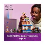 MWX Teknoloji Fortnite Durrr Burger Restoranı 77076-10 Yaş Üzeri Çocuklar Için Bronz Bombacı, Burger Bey, Ruh Emici ve Iskelet Minifigürleri Içeren Video Oyunu Temalı Yaratıcı Oyuncak Yapım Seti (546 Parça) - 0 - Siyah