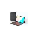 MWX Teknoloji - Galaxy Tab S11 Border Keyboard Bluetooh Bağlantılı Standlı Klavyeli Tablet Kılıfı - Siyah - Option-1 - Altın