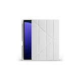 MWX Teknoloji - Galaxy Tab S9 Fe Plus Kılıf ile Uyumlu Tri Folding Kalem Bölmeli Standlı Kılıf-Gri 3 - Option-1 - Altın