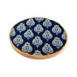 MWX Teknoloji Holza Yuvarlak Tepsi 25X25 cm - Kestane Akaju - Option-1