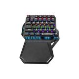 MWX Teknoloji KB-R77 Palm USB Backlight Outemu Blue Switch Mekanik 36 Tuşlu Mini Gaming Oyuncu Klavyesi - Option-1 - 001-Renkli