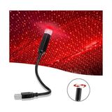 MWX Teknoloji Kırmızı Ayak Altı Tavan Star LED Araç Içi Atmosfer Ambians Işık Oto Araba Iç Tavan Yıldız Ayarlanır USB Lamba