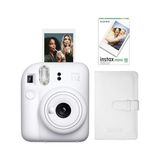 MWX Teknoloji Mini 12 Beyaz Fotoğraf Makinesi-10'lu Film ve Laporta Albüm Seti - Açık Bej