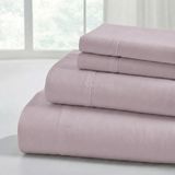 MWX Teknoloji Modern Threads Yumuşak Mikrofiber Düz Çarşaflar - Lüks Mikrofiber Yatak Çarşafları - Düz Çarşaf, Derin Cepli Lastikli Çarşaf ve Yastık Kılıfları Tozlu Leylak Rengi Kral - 001-Renkli - Option-1