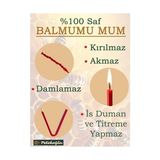 MWX Teknoloji Mum Dilek Mumu Doğal Petek Ince Uzun Parti Nişan Düğün Ritüel Doğum Günü Mum 15 Adet Beeswax Candle (Kırmızı) - Option-1