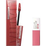 MWX Teknoloji New York Super Ink Uzun Süre Kalıcı Likit Parlak Ruj 35 Cheeky & Mini Super Ink Likit Mat Ruj - 15 Lover Makyaj Seti - Option-1