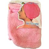 MWX Teknoloji Saç Havlusu Pembe - Ahşap