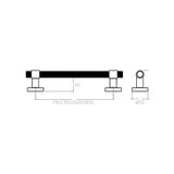 MWX Teknoloji Saten 60 cm Çekme/sürgü Kapı Kolu - 001-Renkli