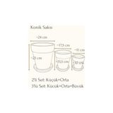 MWX Teknoloji Terracotta Konik Saksı+Tabak • No.03 (Orta)