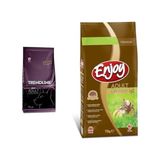 MWX Teknoloji Trendline Biftekli Yetişkin Köpek Maması 15 kg ve Enjoy Kuru Kedi Maması, Tavuklu, Yetişkin, 15 kg Kahverengi - 0,01 gr