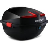 MWX Teknoloji Wheelıe XT01-B 32 Litre Motosiklet Arka Çanta Siyah Parlak Su Geçirmez Abs Top Çift Kilitleme Üniversal - 0 - 3 Yaş - 0 - Siyah