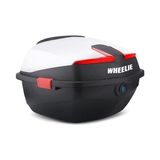 MWX Teknoloji Wheelıe XT01-W 32 Litre Motosiklet Arka Çanta Beyaz Parlak Su Geçirmez Abs Top Çift Kilitleme Üniversal - 0 - 3 Yaş - 0 - Siyah