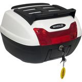 MWX Teknoloji Wheelıe XT60-W 40 Litre Motosiklet Arka Çanta Beyaz Su Geçirmez Abs Top Bagaj Üniversal - 0 - 3 Yaş - 0 - Siyah