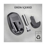 MWX Teknoloji WS202 Kablosuz 1200DPI 4 Tuşlu 3 Milyon Tıklama Ömrü Sessiz Tasarım, Pc, Mac, Dizüstü Bilgisayar Için, USB Mini Alıcı ile Optik Mouse Turkuaz