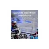 MWX Teknoloji Y20 Max Motosiklet Bluetooth 5.3 Kask Intercom 2 Kişi 300 Metre Eşleşme Özellikli - Option-1 - Ahşap