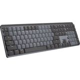 Mx Mechanical Kablosuz Aydınlatmalı Performans Klavyesi, Sessiz, Ergonomik, Tam Boyutlu, Çoklu Cihaz Özelliği, Bluetooth, Logi Bolt USB Alıcı, Usb-C, 10 Ay Pil Ömrü, Ingilizce Q, Siyah