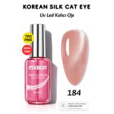 Mxbon Uv Led Kalıcı Oje 10 ml Hema & TPO Korean Kedi Gözü Silky Cat Eye - 184