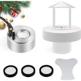 Mxmoonant 350 ml/H ultrasonik sis makinesi, mini sisleme makinesi, çıkarılabilir sıçrama korumalı, akvaryum, gölet, saksı, kaya bahçesi için (hazır paket)