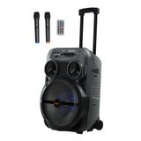 Mxr-280 Taşınabilir Mikrofonlu Işıklı Akülü Ses Sistemi Hoparlör (12 İnç 280 Watt)