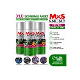 MxS Car-Air 3'lü Potpori Klima Bombası 200 ml x3 Araç İçi Koku Giderici ve Klima Temizleyici