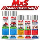 Mxs Motor Bakım Seti- Fren Balata Temizleyici, Çok Amaçlı Yağlayıcı Sprey, Şeffaf Sıvı Gres Sprey,pas Sökücü Sprey