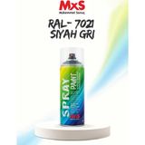 Mxs Ral 7021 Siyah Gri Akrilik Sprey Boya 400 ml - 9005 Siyah