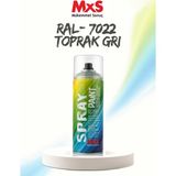 Mxs Ral 7022 Toprak Gri Akrilik Sprey Boya 400 ml - 9005 Siyah