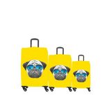 My 28 Pug Köpek Valiz Kılıfı / Bavul Koruyucu Örtüsü Büyük, Orta, Kabin Boy Set