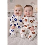 My Babies Label Erkek Bebek Tulum Hayvan Desenli Çeşitleri 1-3-6 aylık Yenidoğan Kıyafet Pamuklu