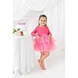 My Baby By Merry Şeker pembesi kız çocuk tütü bale elbisesi - Fuşya Doğumgünü parti elbisesi
