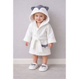 My Baby Kumsal % 100 Pamuk 0 - 24 Ay Bornoz Seti Tilki Desen Kutu Içerisinde Ekru 30045 slcke591