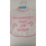My Baby Kumsal Su Geçirmez Anneannem Beni Çok Seviyor Baskılı Bebek Mama Önlüğü SLCKFDT