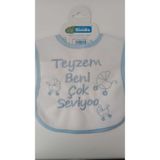 My Baby Kumsal Su Geçirmez Teyzem Beni Çok Seviyor Baskılı Bebek Mama Önlüğü SLCKIIFGHUG